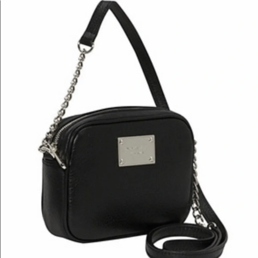 Michael Kors Black Patent Crossbody Bag